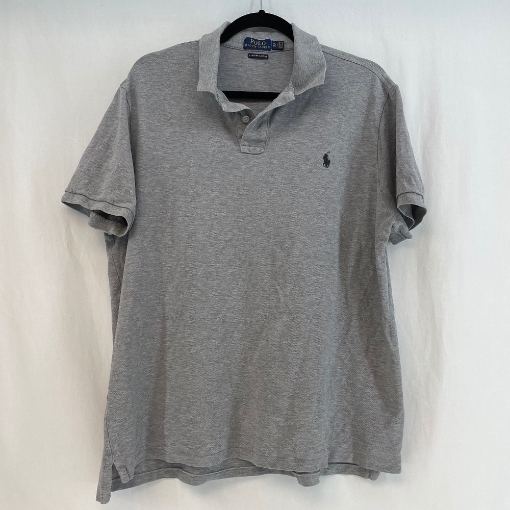 Polo Ralph Lauren Custom Slim Fit Gray Polo Men’s Extra Large (XL)